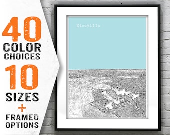 Niceville Florida Poster Art Print City Skyline FL Item C1001