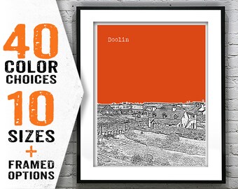 Doolin Poster Art Print Skyline  Ireland Item T2035