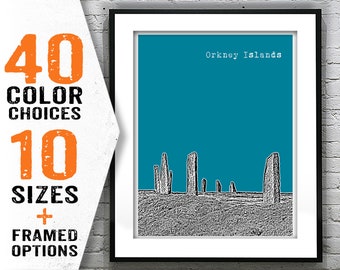 Orkney Islands Scotland Poster Art Print Item T1967