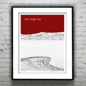 The Dead Sea Skyline Poster Art Print