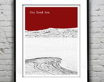 The Dead Sea Skyline Poster Art Print