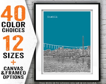 Nashik India Poster Art Print Skyline Item T5001