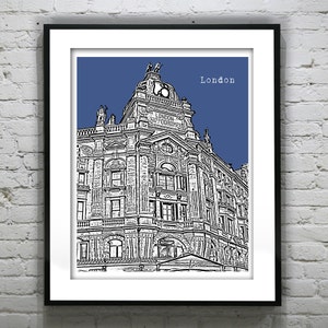 London Skyline Poster Art Print England Item T2316