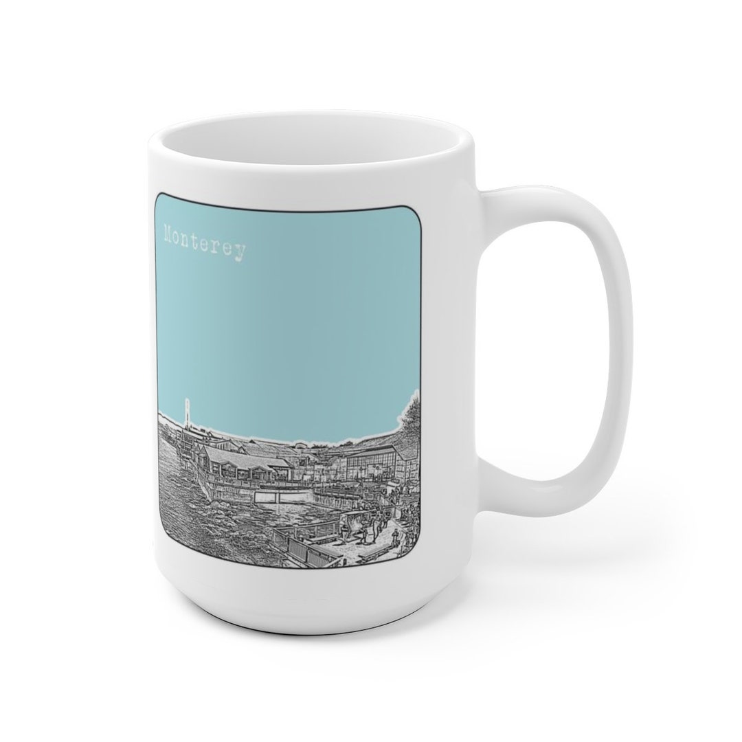 Monterey CA Coffee Cup Mug California Skyline Art Etsy