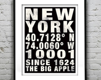 New York The Big Apple Subway Poster Art Print Item T1103