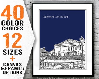 Bishop's Stortford England Poster  Art Print UK United Kingdom Item T5042