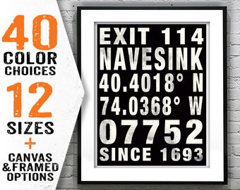 Navesink Subway Print New Jersey Poster Art Item T2728