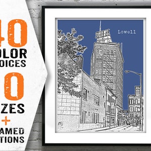Lowell Poster Art Print Massachusetts MA Item T1688