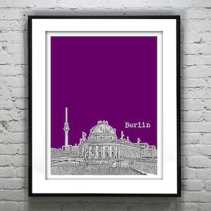 Berlin Germany Poster Print Art Skyline Item T2810