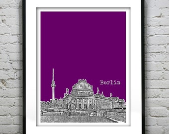 Berlin Germany Poster Print Art Skyline Item T2810