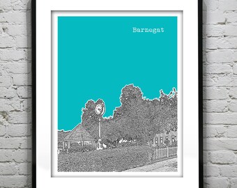 Barnegat Township Skyline Poster Art Print New Jersey NJ Item T1052