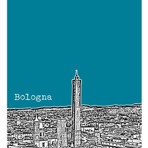 Bologna Italy City Skyline Poster Art Print Europe image 2