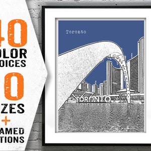 Toronto Canada Poster Art Print Skyline Item T2154