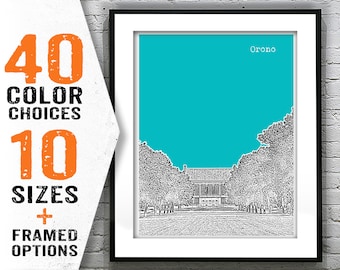 Orono Maine Art Print Poster ME Item T1853