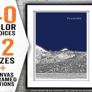 Freetown Sierra Leone Poster Art Print Item T4749