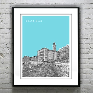 Salts Mill Saltaire England UK Poster Art Print