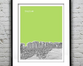 Naples Florida Skyline Poster Art Print FL Version 2