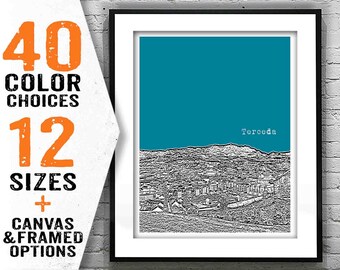 Terceda Portugal Skyline Poster Art Print Item T2919