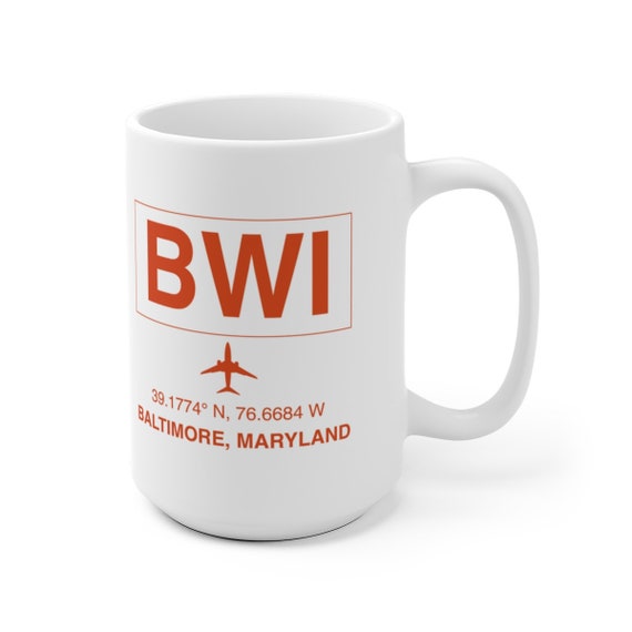 BWI Marshall Baltimore International Airport Aviation Coffee - Etsy