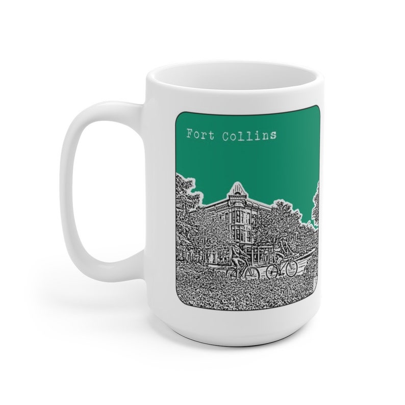 Fort Collins CO Coffee Cup Mug Colorado Skyline Art Etsy Australia