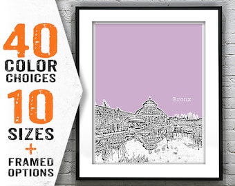 Bronx New York Art Print New York City Botanical Gardens NYC Item T1916