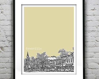 Granville Ohio Poster Art Print Ohio OH