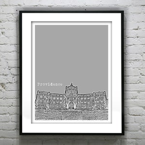 Providence Rhode Island Skyline Poster Art Print RI Item T1227