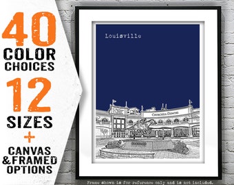 Louisville KY Poster Art Print Kentucky Item T5091