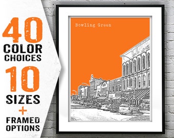 Bowling Green Kentucky KY Poster Art Print Item T1937