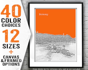 Boracay Philippines Skyline Travel Poster Art Print Item T5056