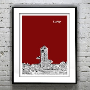 Luray Virginia Poster Skyline Art Print VA Version 2
