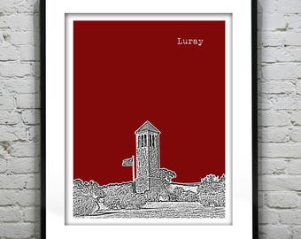 Luray Virginia Poster Skyline Art Print VA Version 2