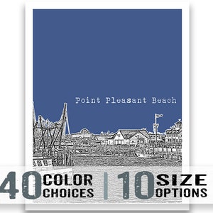 Point Pleasant Beach New Jersey Poster Print Art NJ Item T1766 image 2