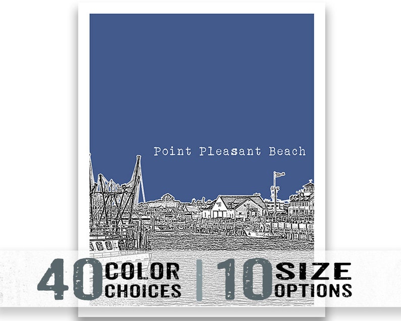 Point Pleasant Beach New Jersey Poster Print Art NJ Item T1766 image 2