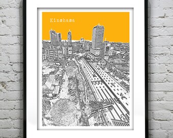 Kinshasa Congo Poster Art Print Item T4299