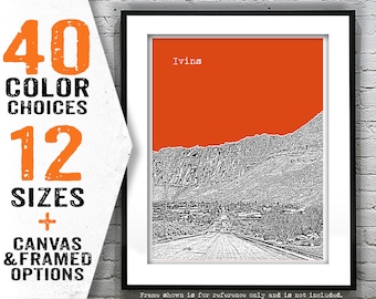 Ivins Utah Poster Print Art Skyline UT Item T4135