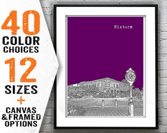 Winters California Poster Art Skyline Print CA Item T2938