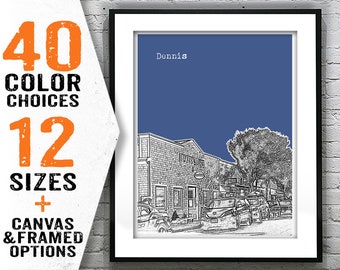 Dennis Massachusetts Skyline Poster Art Print Item T2925