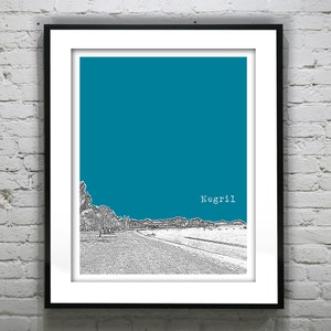 Negril Jamaica Poster Art Print Skyline Tropical Beach Honeymoon