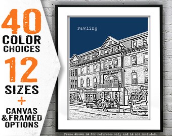 Pawling New York Poster Art Skyline Print NY Item T5261