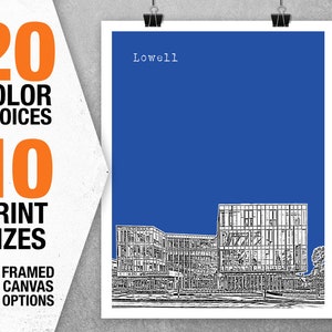 Lowell Poster Art Print Massachusetts MA Item T5340
