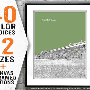 Cornwall Skyline New York Art Print Poster NY Item T4132