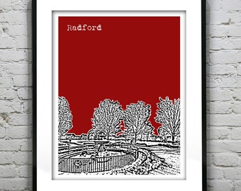 Radford Virginia Poster Art Print VA Item T4927