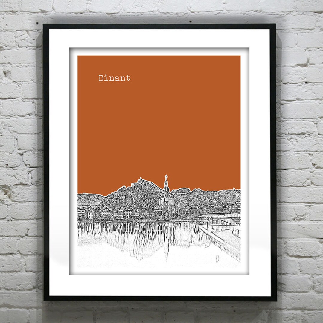 Dinant Belgium Skyline Poster Art Print Item T4412 - Etsy