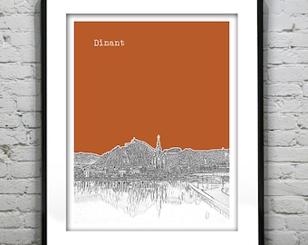 Dinant Belgium Skyline Poster Art Print Item T4412