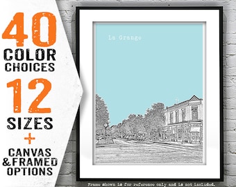 La Grange Kentucky Poster Art Print Skyline KY Item T4459