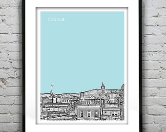 Cohoes New York Skyline Poster Art Print New York NY Item T2765