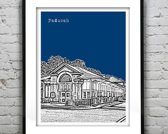 Paducah Kentucky Poster Art Print KY Version 2