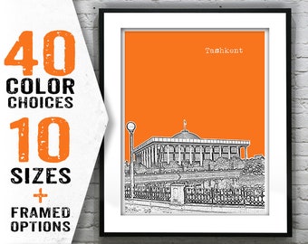 Tashkent Uzbekistan Poster Art Print City Skyline Item T1729