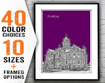 Findlay Poster Art Print Ohio Item T1752